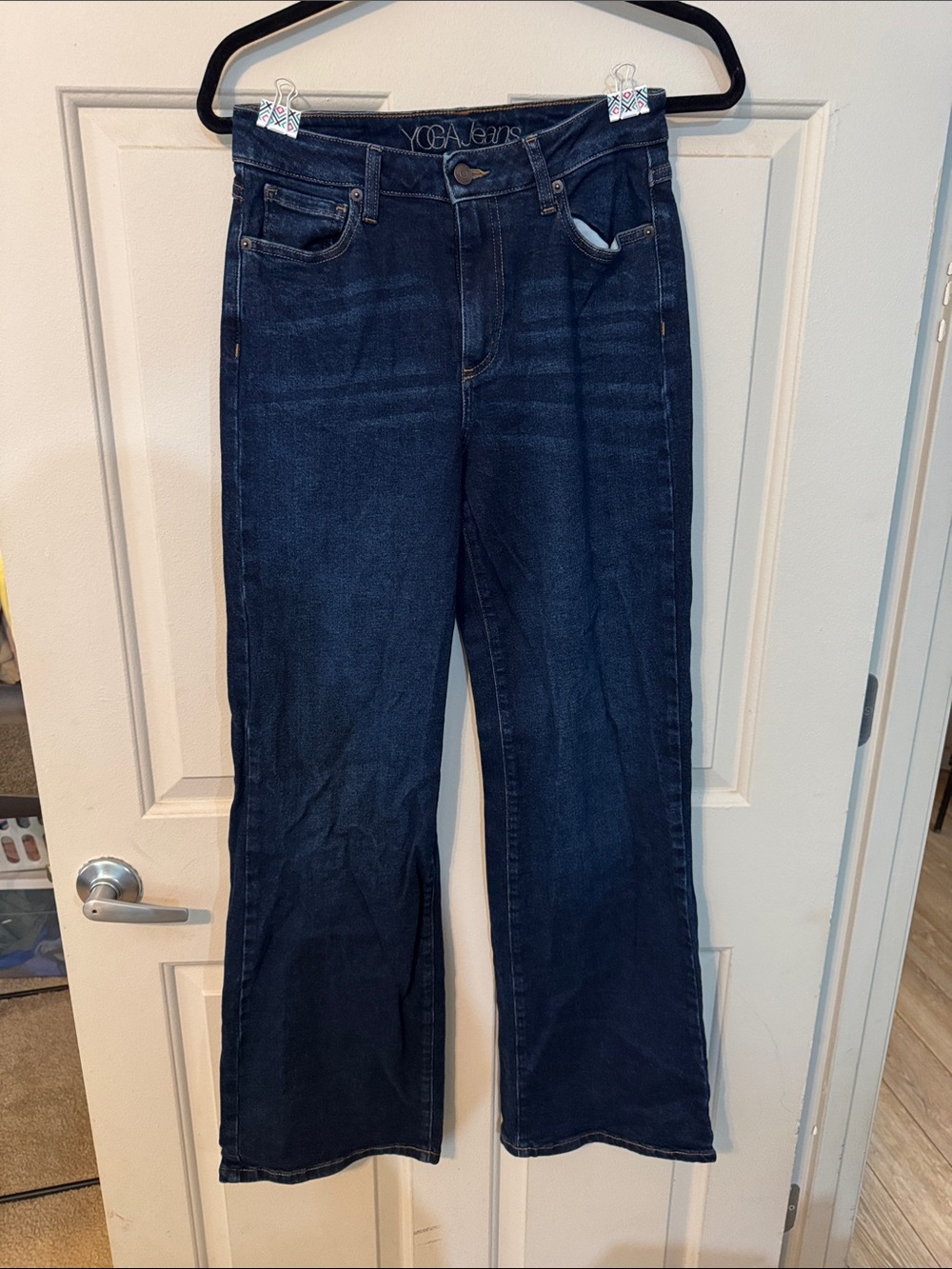 YGA Jeans Women's Dark Blue Wide Leg Jeans